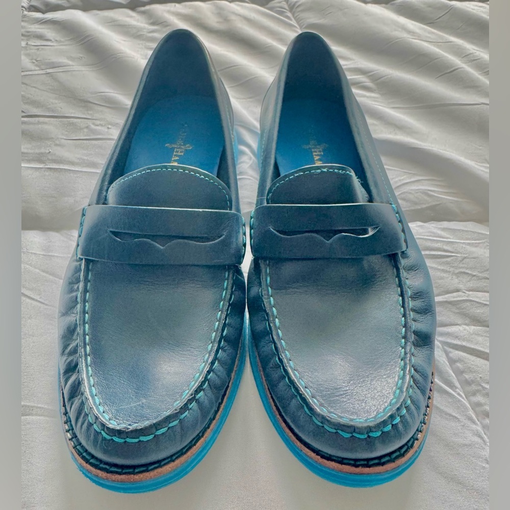 Cole Haan Size 6 Blue Leather Lunargrand Loafers
